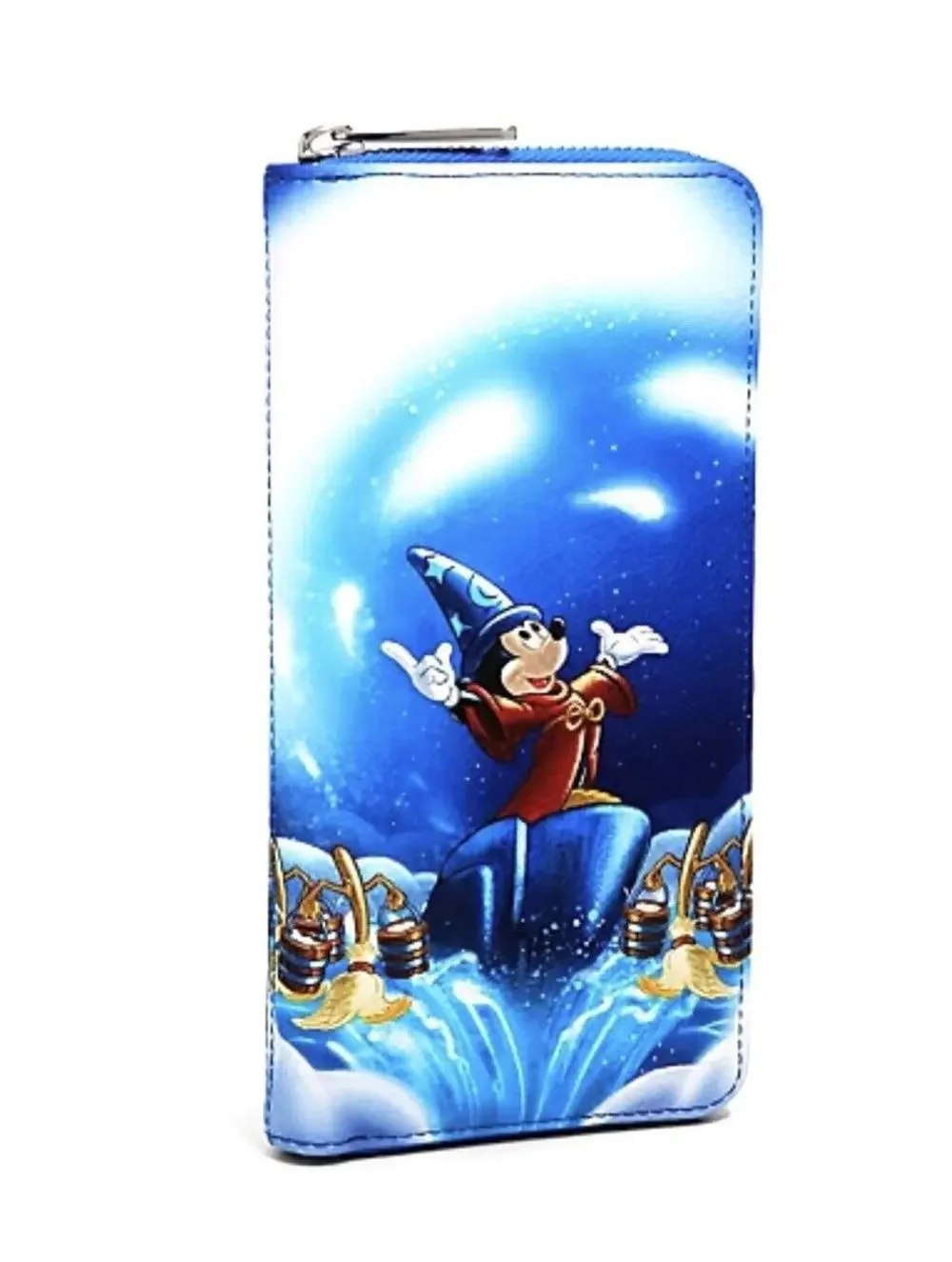 Loungefly Disney Mickey Mouse Fantasia Sorcerer Zip Wallet 80th Anniversary
